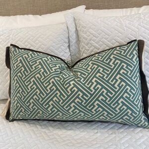 Lacefield Designs Aqua Lumbar Pillow